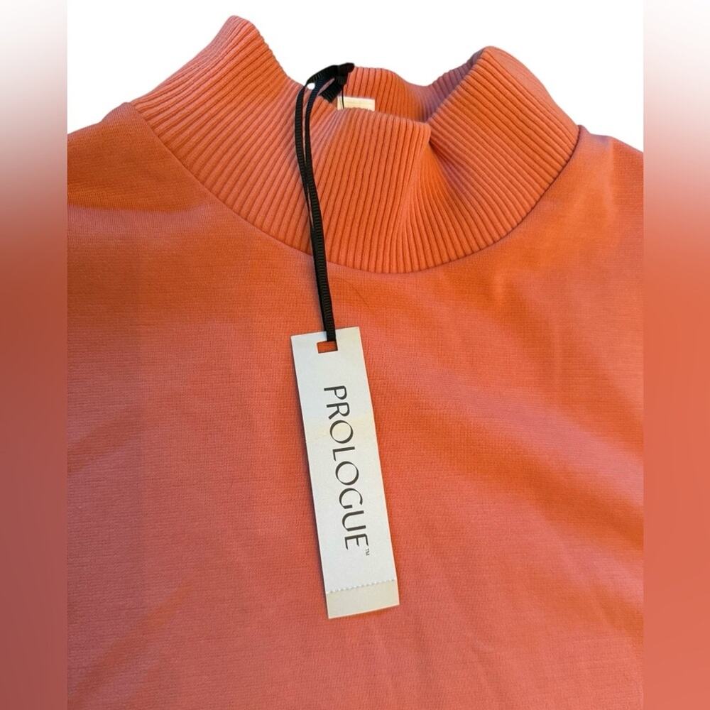 Prologue Calm Orange Sleeveless Mock-Neck Belted Dress with Pockets Size Small - Picture 9 of 16